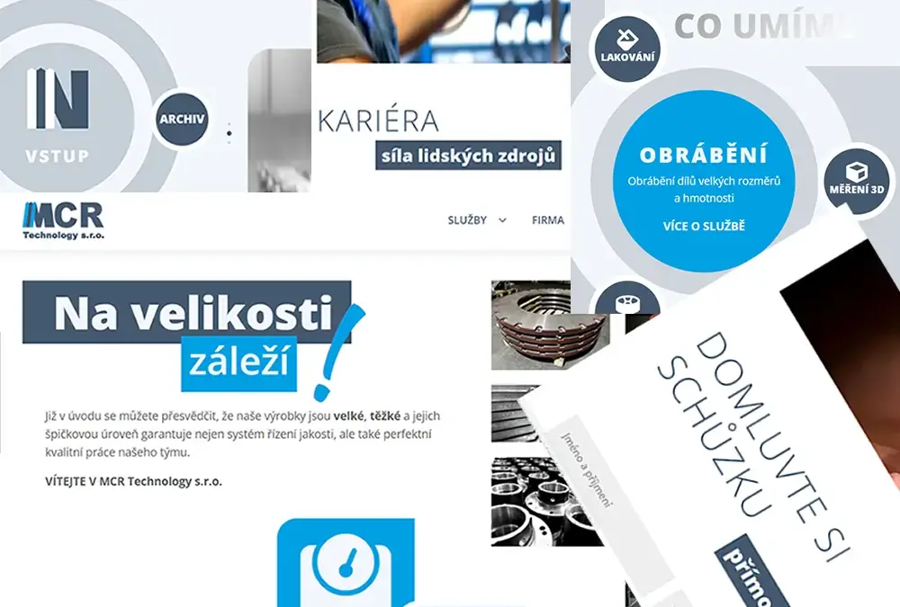 Nový web MCR Technology s.r.o.
